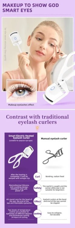 BeautyTech Elektrische Wimperkruller/Wimperkrultang - Wit - Oplaadbaar - Beauty - Verzorging - Make Up -Cosmetisch Korting 397x1200 4