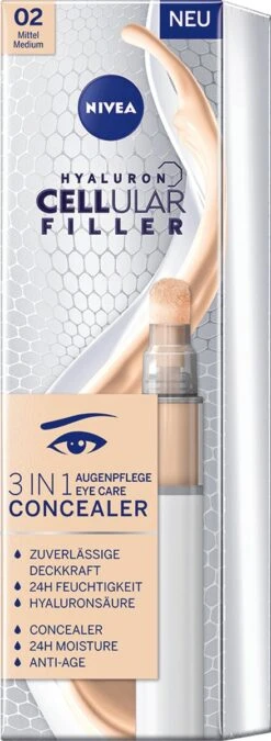 NIVEA Cellular Filler 3 In 1 Oogconcealermake-up 4 Ml -Cosmetisch Korting 439x1200