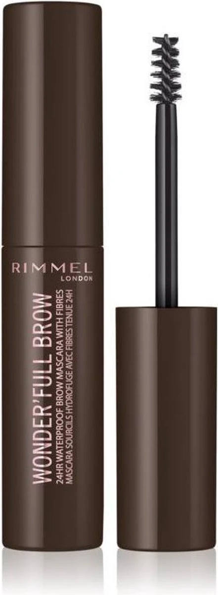 Rimmel London Wonder'full 24 Hour Brow Mascara - Wenkbrauwgel - 003 Dark Brown 5 Rimmel London Wonder'full 24 Hour Brow Mascara - Wenkbrauwgel - 003 Dark Brown - Afbeelding 5