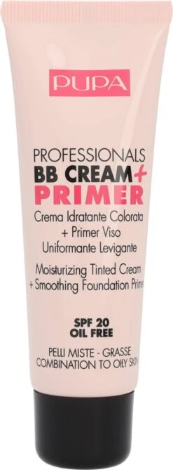 Pupa BB Cream + Primer For Combination To Oily Skin - 002 Sand -Cosmetisch Korting 443x1200 1