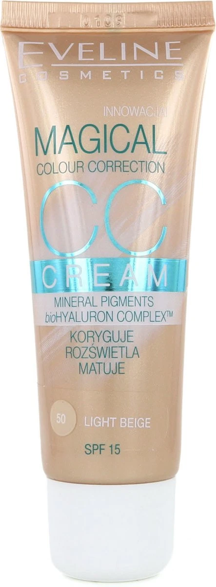 Eveline Cosmetics CC Cream Magical Colour Correction Light Beige 30ml. 1 Eveline Cosmetics CC Cream Magical Colour Correction Light Beige 30ml.
