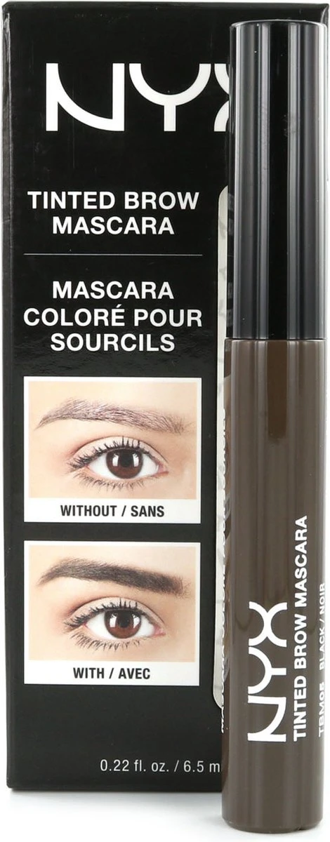 NYX Professional Makeup Tinted Brow Mascara - Black TBM05 - Wenkbrauw Mascara - 6,2 Gr 6 NYX Professional Makeup Tinted Brow Mascara - Black TBM05 - Wenkbrauw Mascara - 6,2 Gr - Afbeelding 6