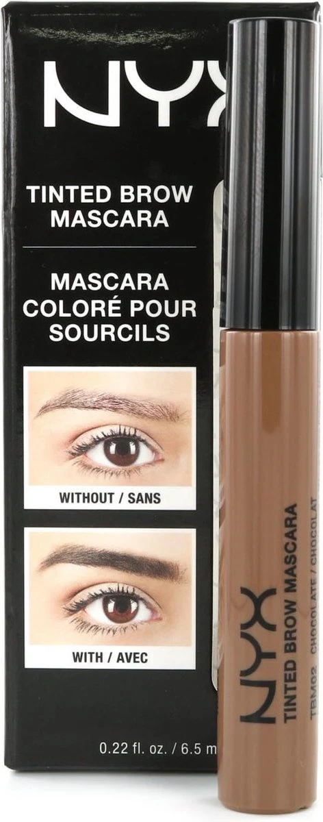 NYX Professional Makeup Tinted Brow Mascara - Chocolate TBM02 - Wenkbrauwgel 2 NYX Professional Makeup Tinted Brow Mascara - Chocolate TBM02 - Wenkbrauwgel - Afbeelding 2