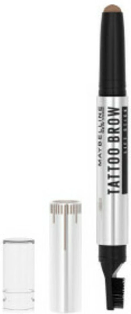 Maybelline New York - Tattoo Brow Lift Stick 02 Soft Brown - Bruin Wenkbrauwpotlood Met Stylingborstel 2 Maybelline New York - Tattoo Brow Lift Stick 02 Soft Brown - Bruin Wenkbrauwpotlood Met Stylingborstel - Afbeelding 2