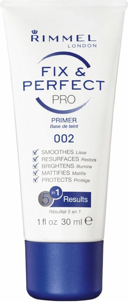 Rimmel London Fix & Perfect Make-Up Primer - 002 Transparent - 30 Ml 8 Rimmel London Fix & Perfect Make-Up Primer - 002 Transparent - 30 Ml - Afbeelding 8