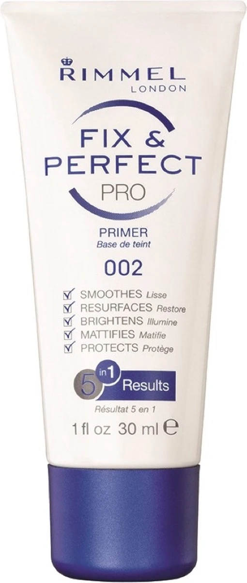 Rimmel London Fix & Perfect Make-Up Primer - 002 Transparent - 30 Ml 9 Rimmel London Fix & Perfect Make-Up Primer - 002 Transparent - 30 Ml - Afbeelding 9