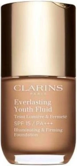 Clarins Everlasting Youth Fluid Illuminating & Firming Foundation - 110 Honey - Foundation - 30 Ml -Cosmetisch Korting 555x1200