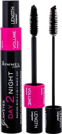 Rimmel London Day2Night 2-in-1 Mascara Voor Een Dag- En Avondlook - 001 Black -Cosmetisch Korting 560x1200