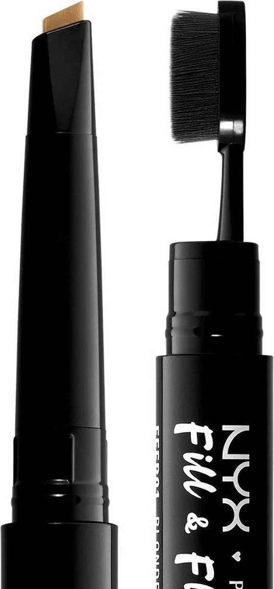 NYX Professional Makeup Fill & Fluff Eyebrow Pomade Pencil - FFEP01 Blonde - Wenkbrauwpotlood - 0,2 Gr 3 NYX Professional Makeup Fill & Fluff Eyebrow Pomade Pencil - FFEP01 Blonde - Wenkbrauwpotlood - 0,2 Gr - Afbeelding 3