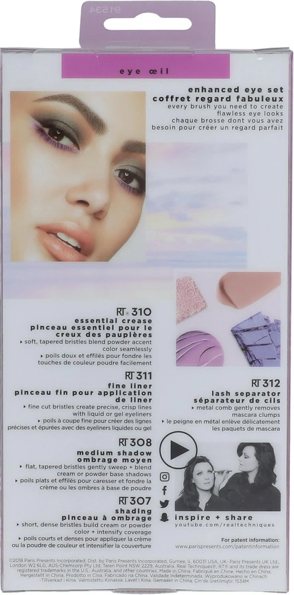 Real Techniques Enhanced Eye Set - Make-up Kwastenset 2 Real Techniques Enhanced Eye Set - Make-up Kwastenset - Afbeelding 2