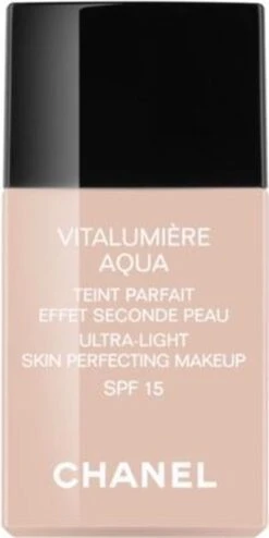 Chanel Vitalumiere Aqua Foundation - 30 Beige - SPF15 - 30 Ml -Cosmetisch Korting 600x1200