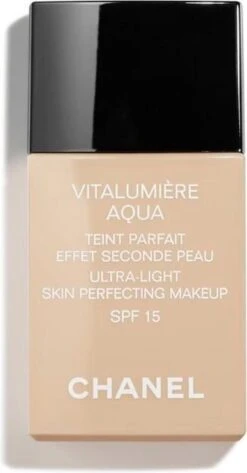 Chanel Vitalumiere Aqua Foundation - 30 Beige - SPF15 - 30 Ml -Cosmetisch Korting 626x1200