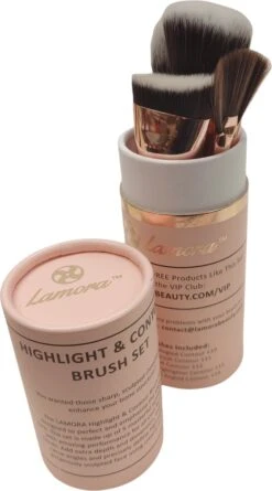 Lamora Make-up Kwasten Set - Contour - Lamora Proffecioneel - 5 Delig Kwasten In Luxe Koker -Cosmetisch Korting 666x1200 1