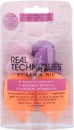 Real Techniques 6 Miracle Sponges - Make-up Spons -Cosmetisch Korting 682x1200 2