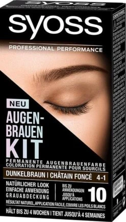 SYOSS Wenkbrauwverf 4-1 Donkerbruin - 1 Stuk -Cosmetisch Korting 685x1200 2