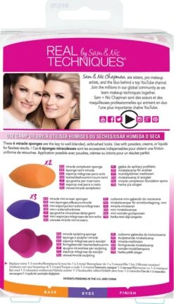 Real Techniques 6 Miracle Sponges - Make-up Spons -Cosmetisch Korting 686x1200