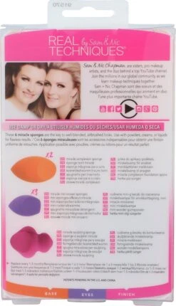 Real Techniques 6 Miracle Sponges - Make-up Spons -Cosmetisch Korting 690x1200 1