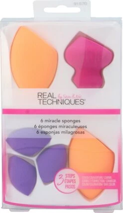 Real Techniques 6 Miracle Sponges - Make-up Spons -Cosmetisch Korting 691x1200 2