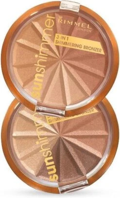 Rimmel London Rimmel - SunShimmer 3 In 1 Shimmering Bronzer Lustrous Powder 9.9 G 1 Gold Princess - -Cosmetisch Korting 728x1200