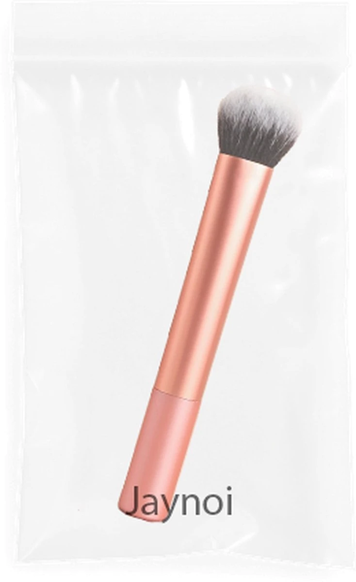 Foundation Kwast - Foundation Brush - Borstel - Foundationkwast - Blushkwast - Blush Stick - Ronde Kop - Rosé 6 Foundation Kwast - Foundation Brush - Borstel - Foundationkwast - Blushkwast - Blush Stick - Ronde Kop - Rosé - Afbeelding 6
