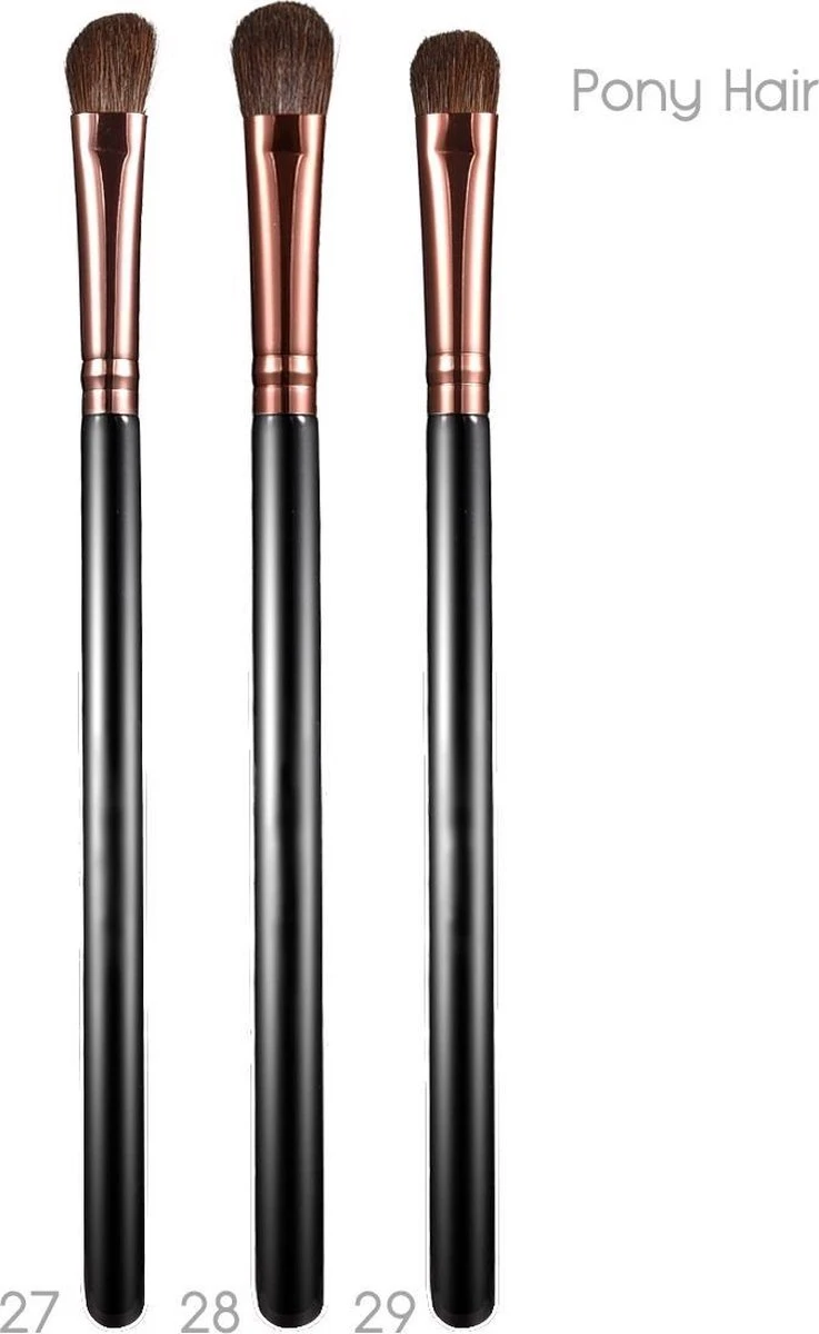 Evvie Professionele 29-delige Make-up Kwasten Set Deluxe Visagie Kwastenset 3 Evvie Professionele 29-delige Make-up Kwasten Set Deluxe Visagie Kwastenset - Afbeelding 3