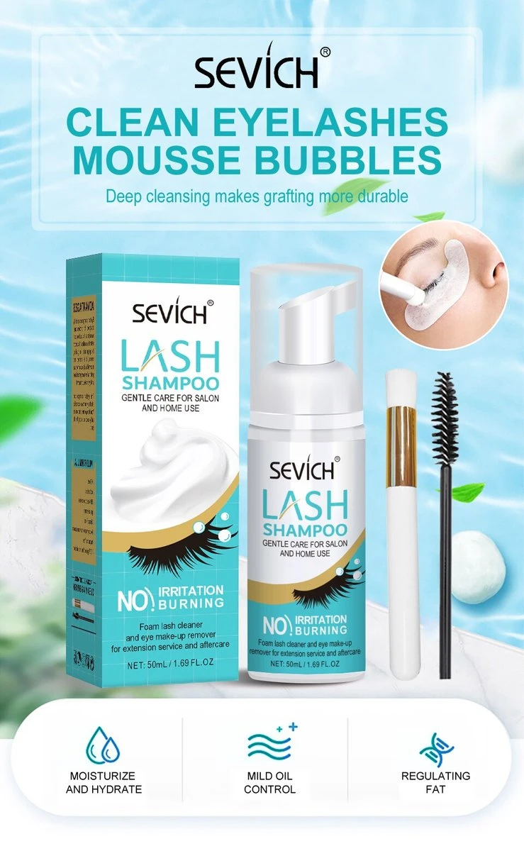 Sevich Wimper Extensions Cleanser - Wimpershampoo - Lash Foam Shampoo - Lash Cleanser - Wimper-shampoo - Assortiment 'Het Gemak' 1 Sevich Wimper Extensions Cleanser - Wimpershampoo - Lash Foam Shampoo - Lash Cleanser - Wimper-shampoo - Assortiment 'Het Gemak'