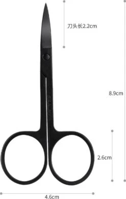 Medies - Professionele Schaar Voor Wenkbrauwen | Wenkbrauw Schaartje | Wenkbrauwschaar | Wenkbrauw Schaar | Gebogen Schaar| Schaar Voor Baard | Wenkbrauw Trimmer | Baardschaar - RVS - Zwart -Cosmetisch Korting 762x1200 3