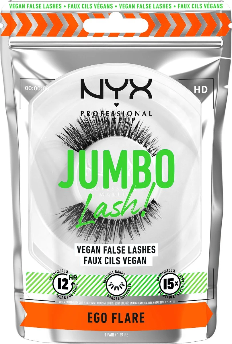 NYX Professional Makeup Jumbo Lash! Vegan False Lashes - LGLA05 Ego Flare 1 NYX Professional Makeup Jumbo Lash! Vegan False Lashes - LGLA05 Ego Flare