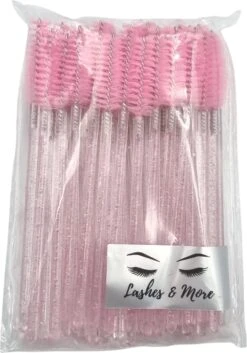 Wegwerp Wimper En Wenkbrauw Borsteltjes - Mascara Borsteltjes - 50 Stuks - Roze Glitter 7 Wegwerp Wimper En Wenkbrauw Borsteltjes - Mascara Borsteltjes - 50 Stuks - Roze Glitter -Cosmetisch Korting 840x1200 3