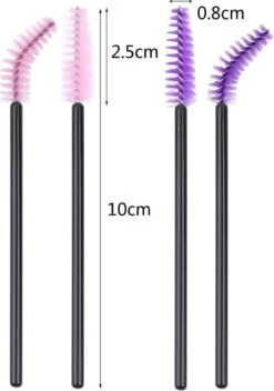 Vardaan Wegwerp Wimper & Wenkbrauw Borstels - Mascara Borsteltjes - Paarse & Roze Borsteltjes Voor Makeup - Mascara Borstel - 50 Stuks -Cosmetisch Korting 843x1200