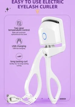 BeautyTech Elektrische Wimperkruller/Wimperkrultang - Wit - Oplaadbaar - Beauty - Verzorging - Make Up -Cosmetisch Korting 844x1200 3