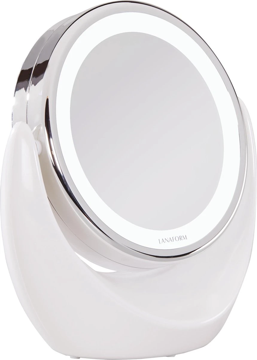 Lanaform X10 Spiegel Met Ringverlichting - Make-upspiegel - Ø11cm 3 Lanaform X10 Spiegel Met Ringverlichting - Make-upspiegel - Ø11cm - Afbeelding 3
