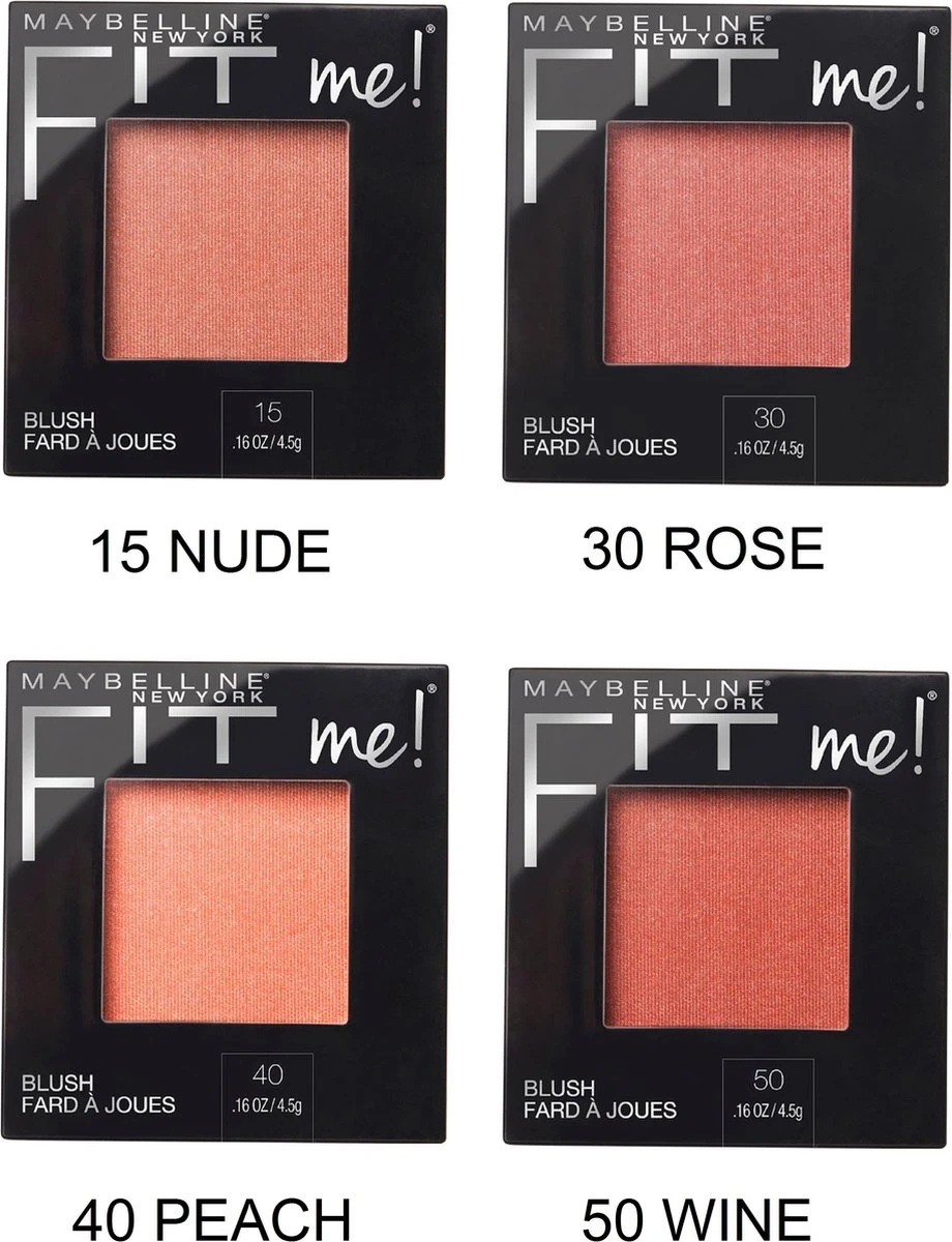 Maybelline Fit Me Blush - 15 Nude - Oranje - Natuurlijk Ogende Rouge 12 Maybelline Fit Me Blush - 15 Nude - Oranje - Natuurlijk Ogende Rouge - Afbeelding 12