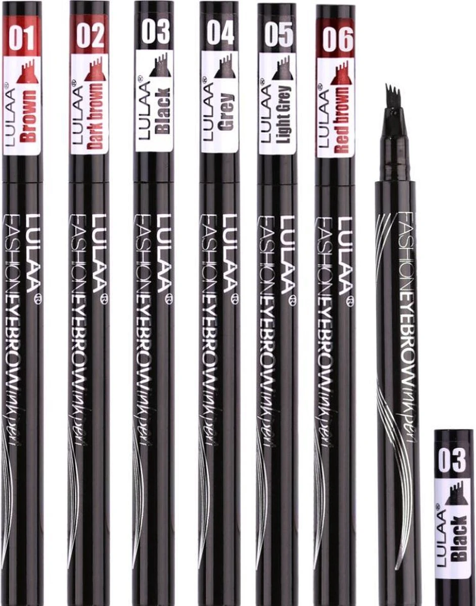 LULAA Microblade Pen - BRUIN - Watervaste Microblading Wenkbrauwpen - Waterproof Tattoo Pen - Make Up - Eyebrow Blading 4 LULAA Microblade Pen - BRUIN - Watervaste Microblading Wenkbrauwpen - Waterproof Tattoo Pen - Make Up - Eyebrow Blading - Afbeelding 4