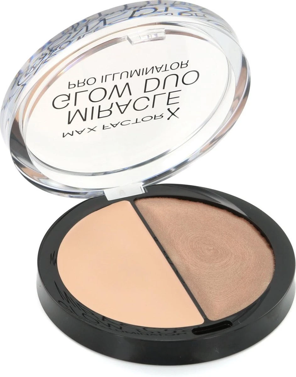 Max Factor Miracle Glow Duo Highlighter - 20 Medium 1 Max Factor Miracle Glow Duo Highlighter - 20 Medium