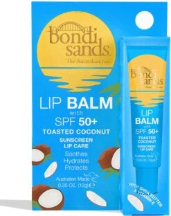 Bondi Sands Sunscreen Lip Balm SPF 50+ Toasted Coconut 10 G - Hydrateert En Verzacht Droge Lippen
