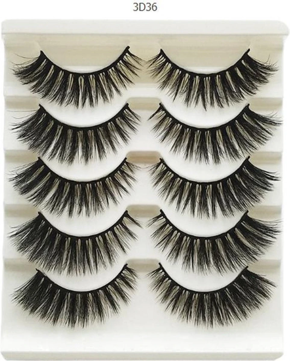 Without Lemons 3D Wimpers 3D36- 5 Paar - Natuurlijke Kunst Wimpers - Nep Wimpers - Valse Wimpers - Zwart - Wimper Extension - Stijlvol - Fake Eyelashes - Natuurlijk - Stijvol - Make Up - 15cm 1 Without Lemons 3D Wimpers 3D36- 5 Paar - Natuurlijke Kunst Wimpers - Nep Wimpers - Valse Wimpers - Zwart - Wimper Extension - Stijlvol - Fake Eyelashes - Natuurlijk - Stijvol - Make Up - 15cm