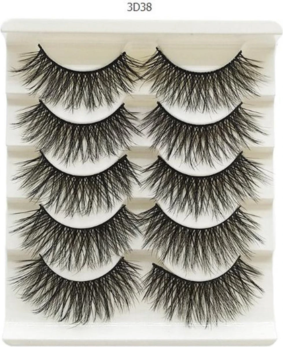 Without Lemons 3D Wimpers 3D38 - 5 Paar - Natuurlijke Kunst Wimpers - Nep Wimpers - Valse Wimpers - Zwart - Wimper Extension - Stijlvol - Fake Eyelashes - Natuurlijk - Stijvol - Make Up - 17cm 1 Without Lemons 3D Wimpers 3D38 - 5 Paar - Natuurlijke Kunst Wimpers - Nep Wimpers - Valse Wimpers - Zwart - Wimper Extension - Stijlvol - Fake Eyelashes - Natuurlijk - Stijvol - Make Up - 17cm